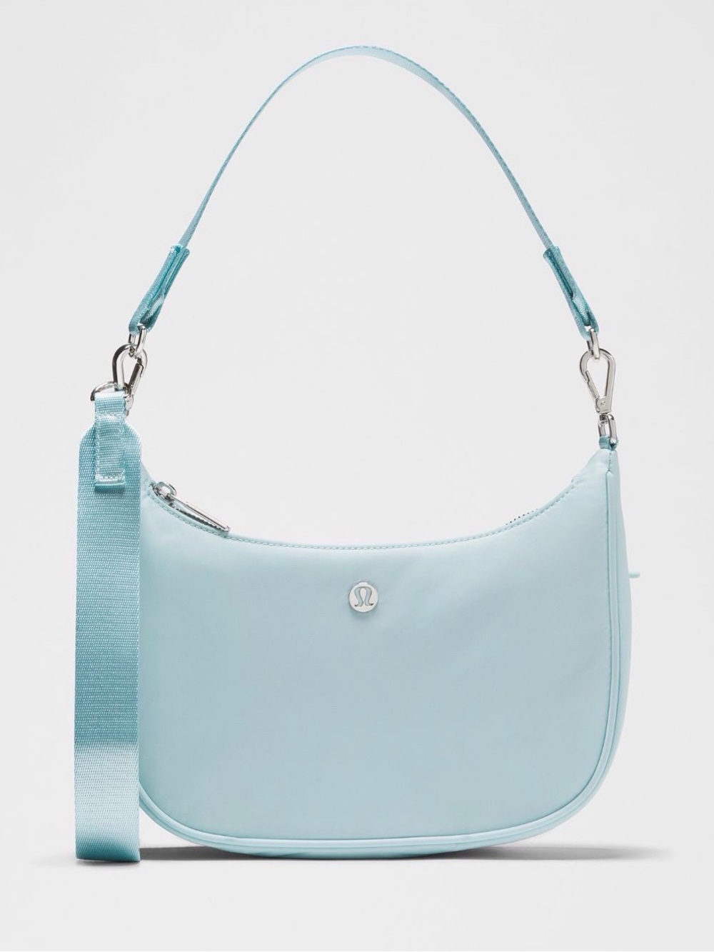 lululemon Light Blue Shoulder Bag with Detachable Strap